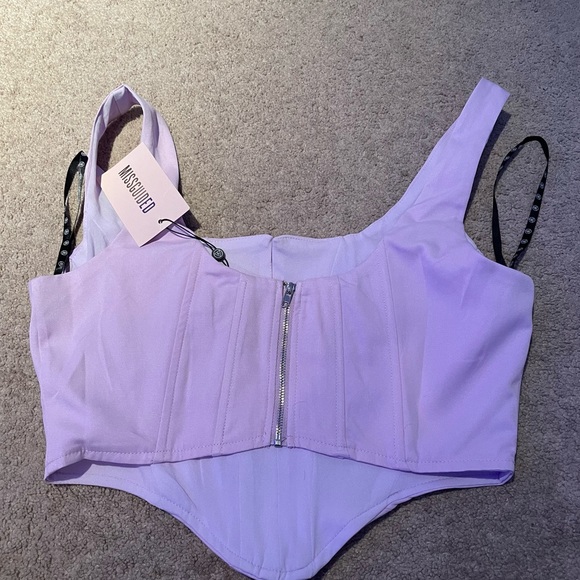 Misguided Crepe Corset top - Picture 4 of 5